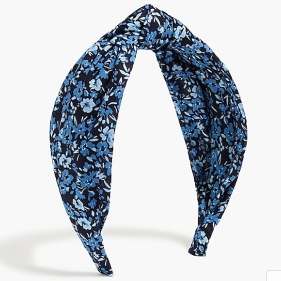 NWT J. Crew Floral Knot Headband, Boho Romantic Feminine Blue J. Crew Factory OS - Picture 11 of 11